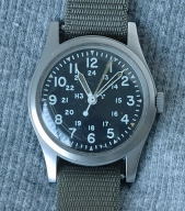 Hamilton H3 black dial authentic military issue wrist-watch